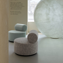 Designer minimalist light and luxurious swivel single creative reception area Write a space velvet Velvet Small Family sofa