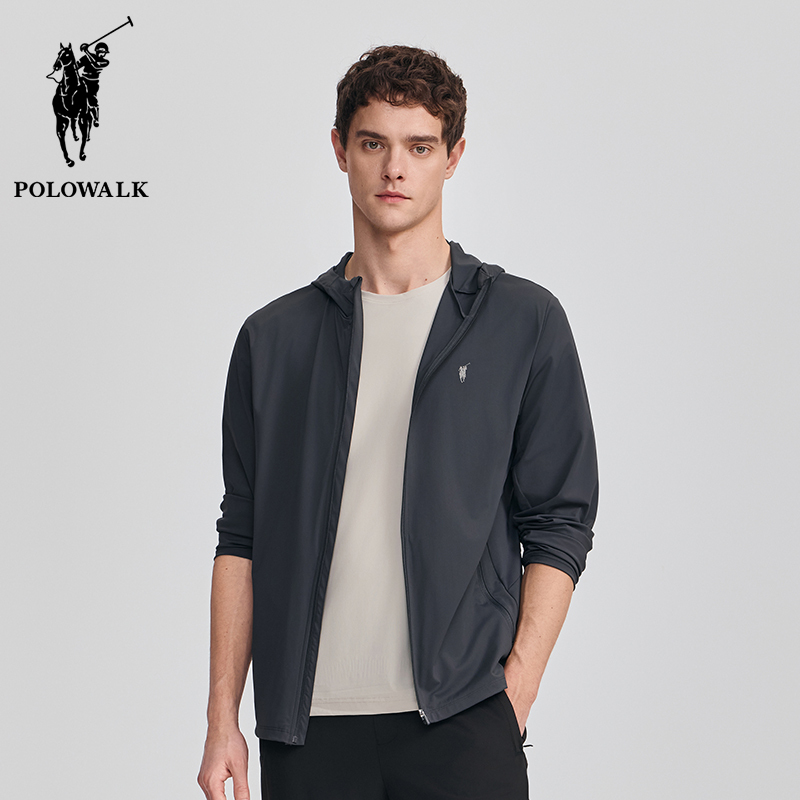 Polowalk Outdoor Sports Sun Protection Clothing for Men 2025 Summer New Style Simple Pure Color Breathable Casual Hooded Jacket Polowalk Outdoor Sports Sun Protection Clothing for Men 2025 Summer New Style Simple Pure Color Breathable Casual Hooded Jacket