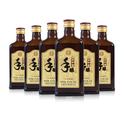 中粮官方绍兴黄酒黄中皇手酿三年阿胶专用炒菜自饮花雕258ml*6瓶