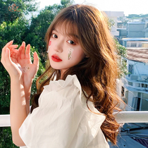 Wig female hair summer Net red day often round face long curly hair big wave natural full head set simulation hair wig set