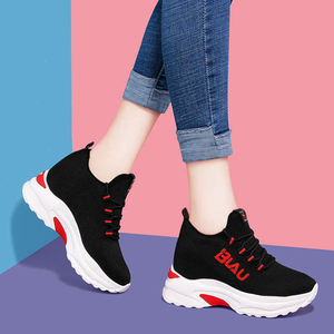 春秋时尚百搭小白鞋厚底运动休闲女鞋