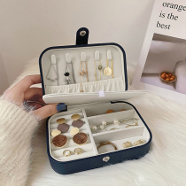 Jewelry storage box high-end exquisite large capacity luxury double-layer household necklace earrings earrings ear studs light luxury jewelry