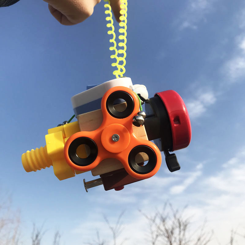 Busy Block Finished Toy Portable On-board Fine Action Montessori Busyboard Early Teaching Aids Gift