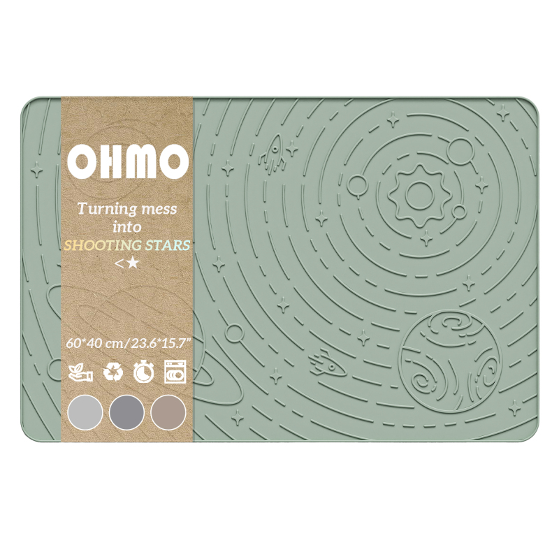 Ohmo Galaxy Starry Sky Pet Cat and Dog Mat Fda Food Grade Silicone Waterproof Reusable Washable Cat Litter Mat Ohmo Galaxy Starry Sky Pet Cat and Dog Mat Fda Food Grade Silicone Waterproof Reusable Washable Cat Litter Mat
