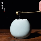 Longquan Celadon Egg Shell Water Water Moade Медная ложка маленькая ручка для мытья чернила бабочка для промывки ручки.