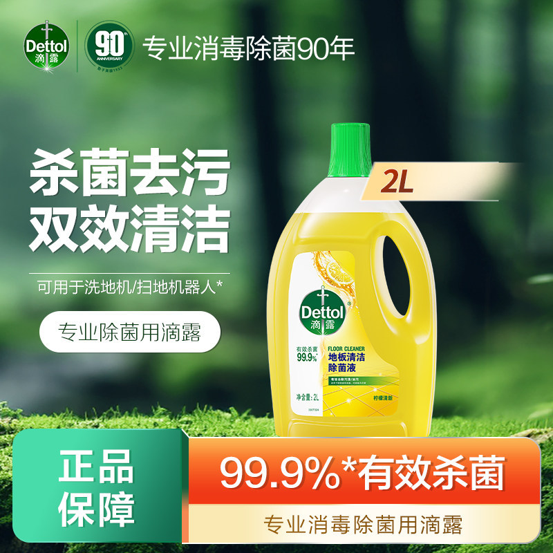Dettol Floor Cleaner Multi-Specification Cleaning Liquid for Tiles and Wooden Floors, Specialized for Mopping, Disinfects and Removes Stains