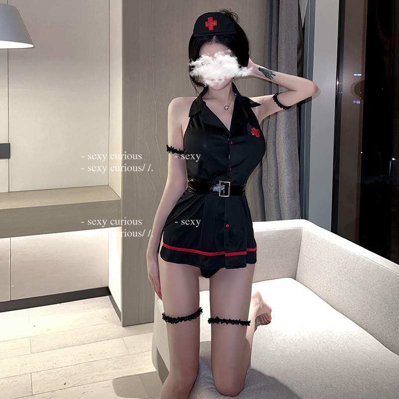 Erotic lingerie temptation sexy pajamas nurse clothes passion tease bed free cute pure desire uniform suit