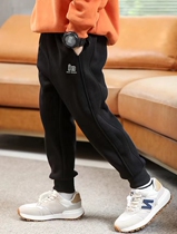 Clearance discount Bambara retro boys pants autumn and winter new cotton foreign style plus velvet medium and large childrens pants