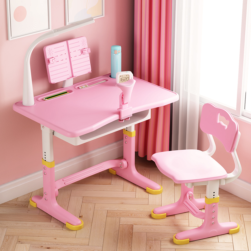 Children study table and chairs suit Home Elementary school children desk desk minimalist homework class table and chairs can lift girl