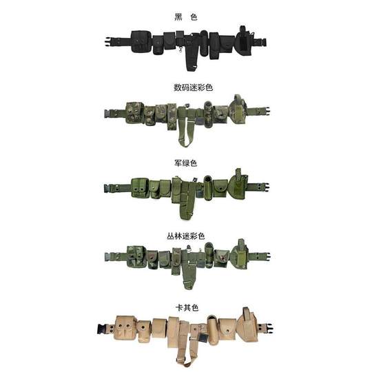 Children's multi-functional tactics CS armed cosplay black nylon end toy set performance accessories belt