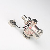All-copper automatic exhaust valve assembly floor heating water distributor accessories flexible three-way integrated valve manual water release valve