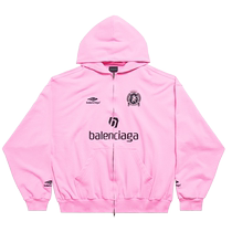 BALENCIAGA SHANGHAI SOCCER zippered hooded sweatshirt