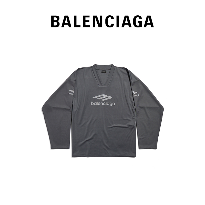 BALenciaga Parisian family SKIWEAR-3B SPORTS ICON Men Long Sleeve T-shirt-Taobao