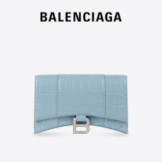 Сумка balenciaga巴黎世家hourglass女士鳄鱼纹压花链条沙漏包