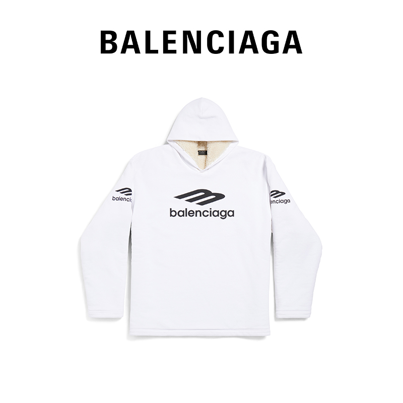 BALenciaga Paris Shijia 24 springtime SKIWEAR-3B SPORTS ICON men's even cap sweatshirt-Taobao
