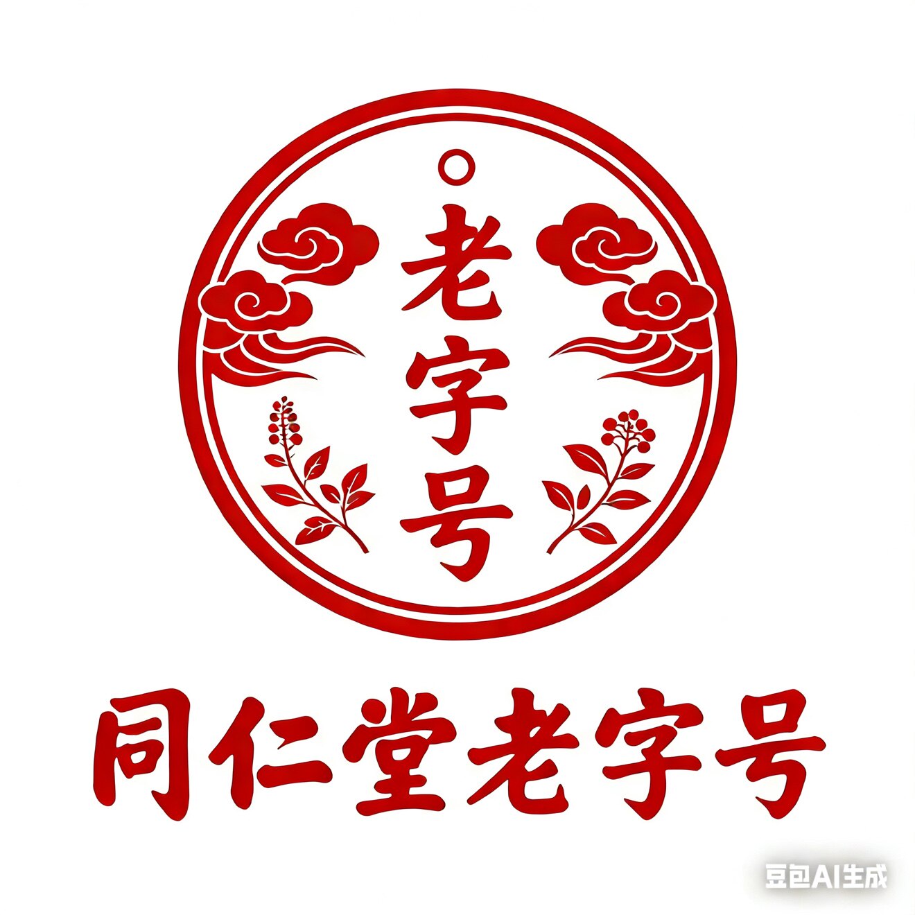 老北京植物原浆正品店的LOGO
