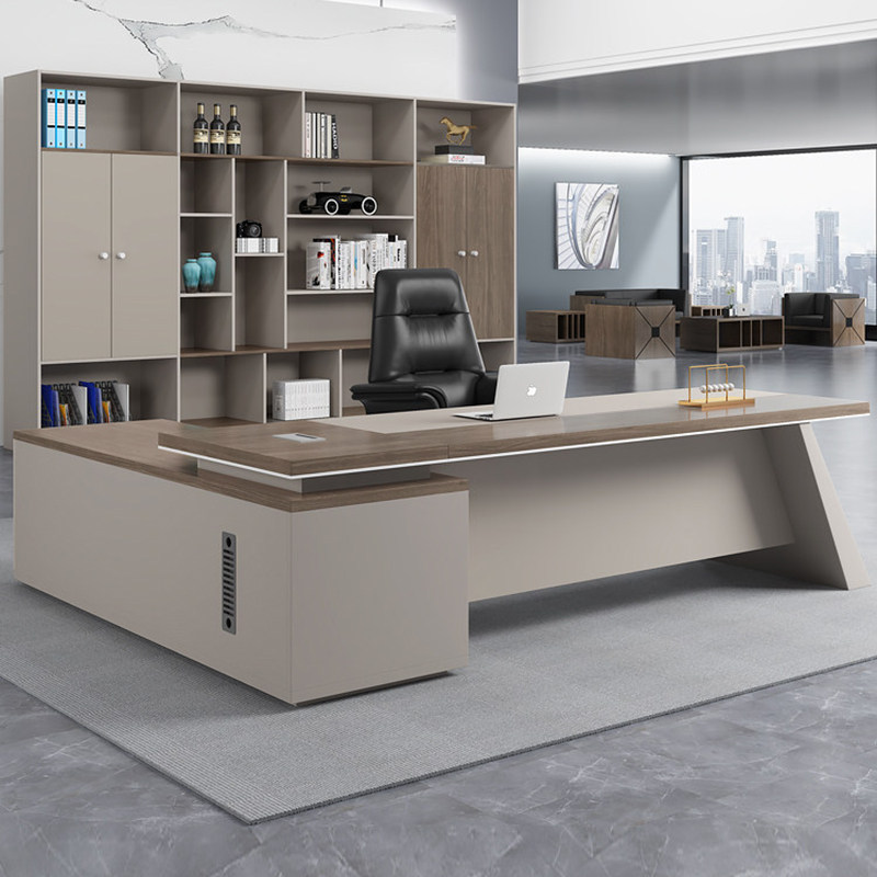 Boss desk and chair combination executive desk single simple modern desk office chairman president desk