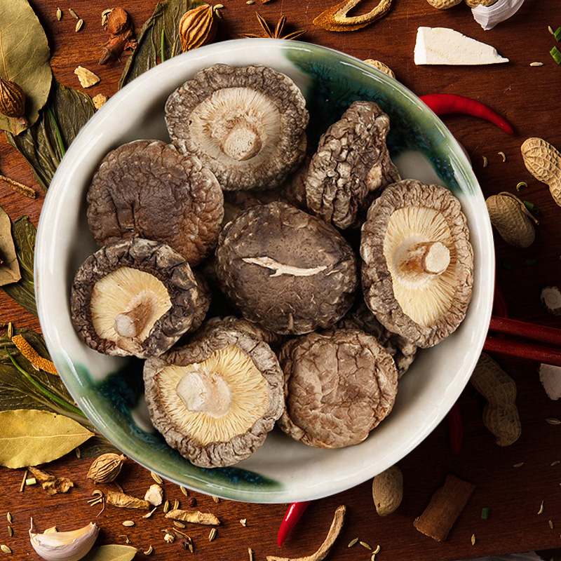 Huazhijie shiitake mushroom dry goods 500 grams super bulk mushroom money mushroom mushroom seed shiitake hubei local specialty farmers