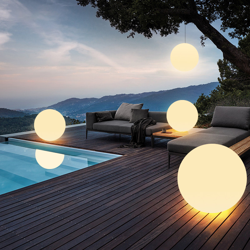 Solar outdoor ball light outdoor landscape courtyard villa garden decoration home lawn light glow ball light