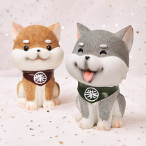 Cartoon Tchai Dog Deposit Money Pot Children Boy Decoration Pendulum Pieces Send Girls Day Gifts Adults Kids Home Savings Jars