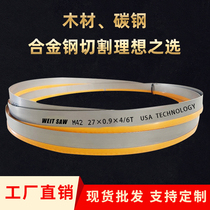 Bi-metal band saw blade 3505 imported material 4115 front steel woodworking metal cutting band saw machine saw blade