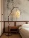 Song Dynasty Aesthetics, Oriental Zen Style, Song Dynasty Charm, Bamboo Standing Lantern, Floor Lamp, Arched Floor Lamp, Tea Room Auxiliary Atmosphere Lamp
