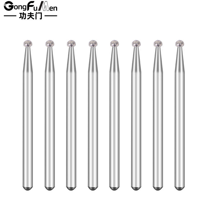 Diamond Grinding Needle Alloy Grinding Head Jade Carving Tool Polishing Electric Grinding Rod Cylindrical Pointed Small 3mm Peach-Shaped