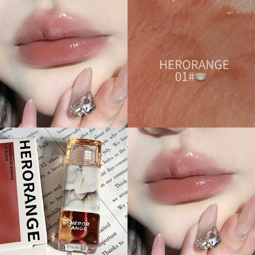 Демисезонная питательная нюдовая помада, зеркальный эффект, не выцветает