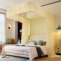 u type rail mosquito nets Home thickened encryption 2021 New convenient removable washing bracket fixed floor bed mantle