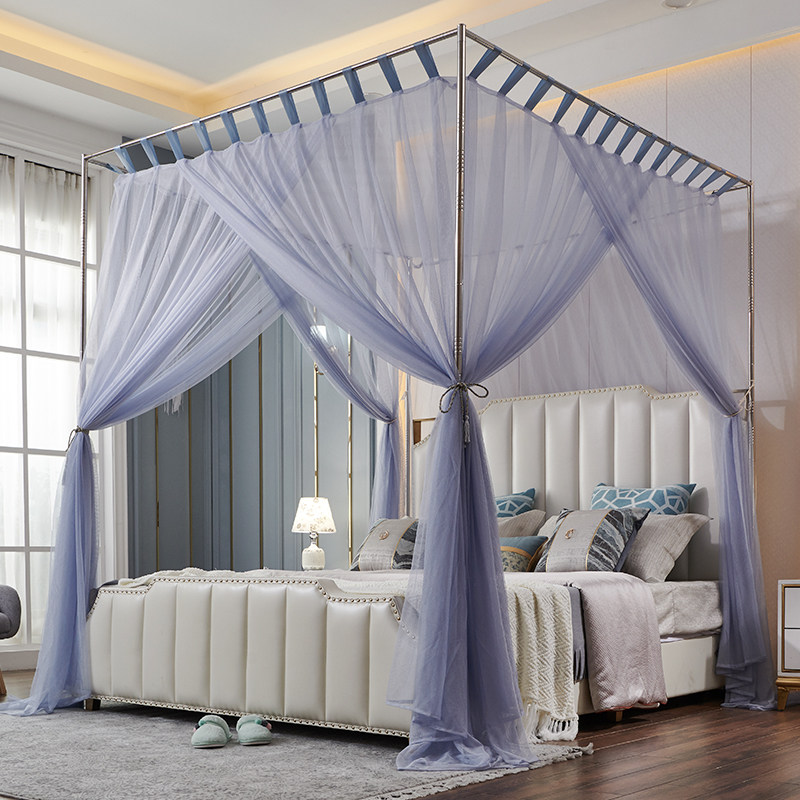 Huahun Mosquito Nets Home Brevity 1 5 Landing 1 2 Triple Doors 2 m Encrypted Thickened 1 8 Bed Double Stents Tent