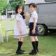 儿童校服幼儿园园服夏装棉白色学院海军风小学生班服毕业服套装