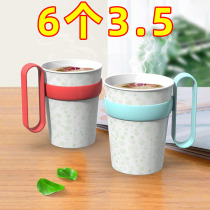 Thickened disposable paper cup holder plus hard plastic tea tray cup holder insulated holder with handle water cup universal cup sleeve