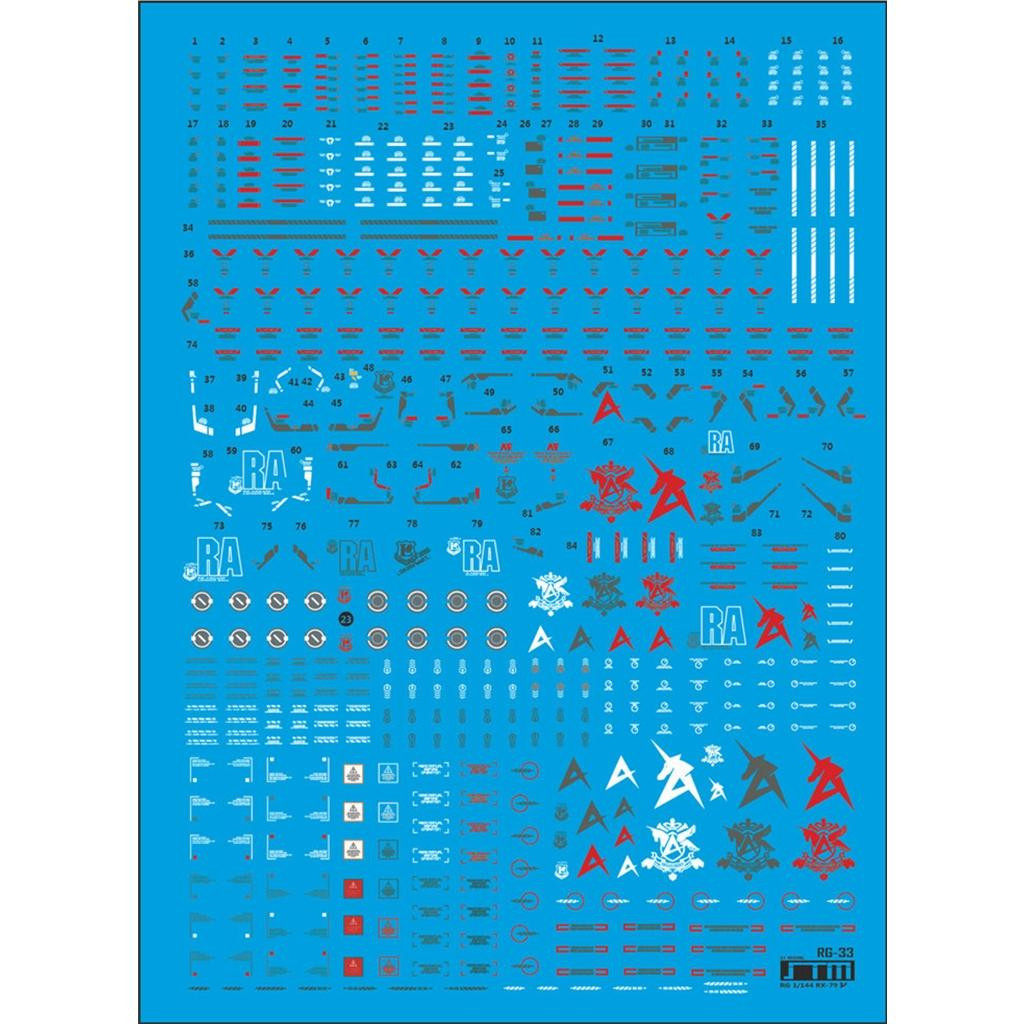 (STM) RG Nu Gundam RX-93 cattle up to Cavericks (with double floating cannons) dedicated water sticker