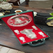 New Baifu silver wine set European style furniture decoration ornaments silver wine glass wine set gift silver ion white wine cup