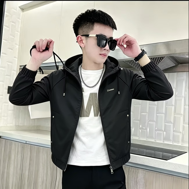 New Spring and Autumn Style, Stylish and Versatile Casual Fashion Trendy Slim-Fit Men's Jacket