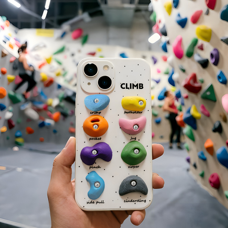 Rock Climbing Phone Case, Rock Climbing Gym, Rock Climbing Spots, Bouldering, Dopamine, iPhone Apple Phone Protective Case, Rock Climbing Merchandise Gifts