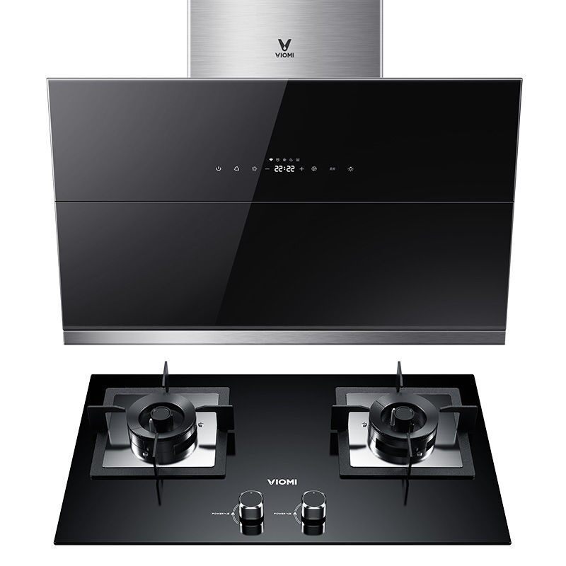 Yunmi Intelligent Range Hood Gas Stove Package Side Suction Ventilator Cooker Group family with Xiaomi Smoke Foci Suit