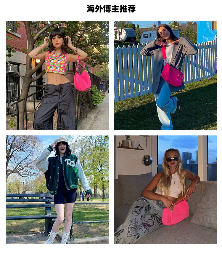 VAOPER喂牌新款单肩包斜挎包男潮牌包包女手提包小众包红色腋下包