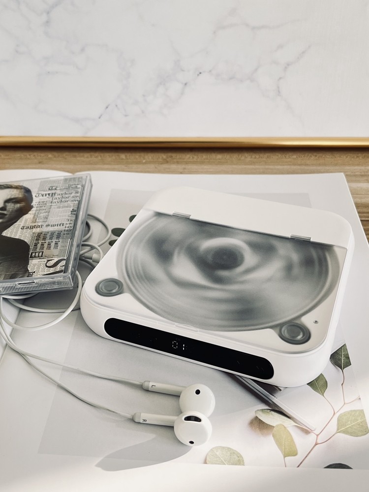 Cd Player, Repeater, Mp3 Player, Portable Music Player for Students, English Listening, Lightweight and Portable, Vinyl Cd Album Mini Player