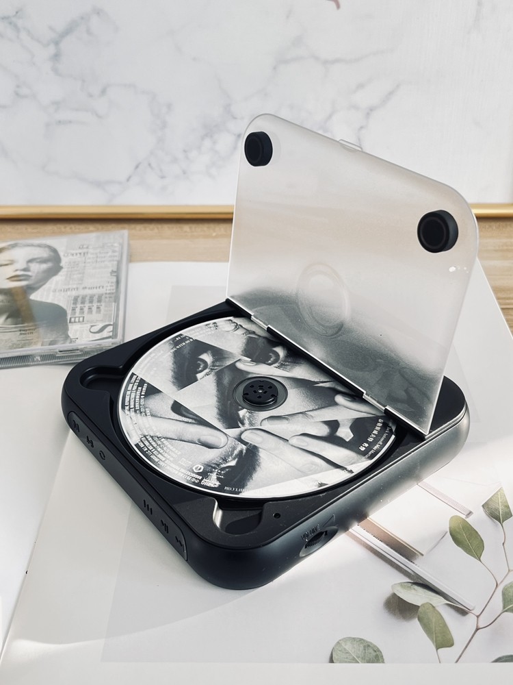 Cd Player, Repeater, Mp3 Player, Portable Music Player for Students, English Listening, Lightweight and Portable, Vinyl Cd Album Mini Player