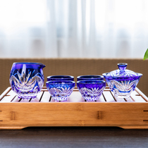 KANPURA Kung Fu tea set living room household phalaenopsis six-piece set high-end gift box packaging for customers
