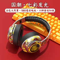 Headphone headsets Wireless Music Bluetooth with earmmy Ears Mai COUNTRY TIDE INDIVIDUALITY TREND WIND COMPUTER NOISE REDUCTION WITH MICROPHONE MALE AND FEMALE STUDENT KOREAN VERSION SPORTS COOL STYLE LISTENING SONG SPECIAL MOBILE PHONE UNIVERSAL
