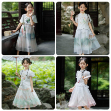笛牧女童2025夏季新款棉布裙公主裙连衣裙