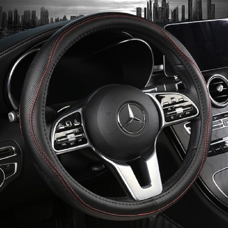 Leather steering wheel cover Four Seasons General Foss Lavida Sagitar Tiguan Baolai Tuyue Magotan explore Yue car handle cover