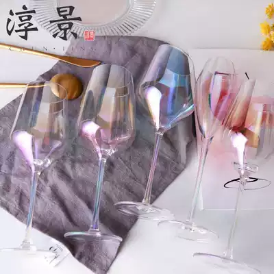 High Cup high angle red wine wine wind Nordic drinking cup goblet cute glass girl