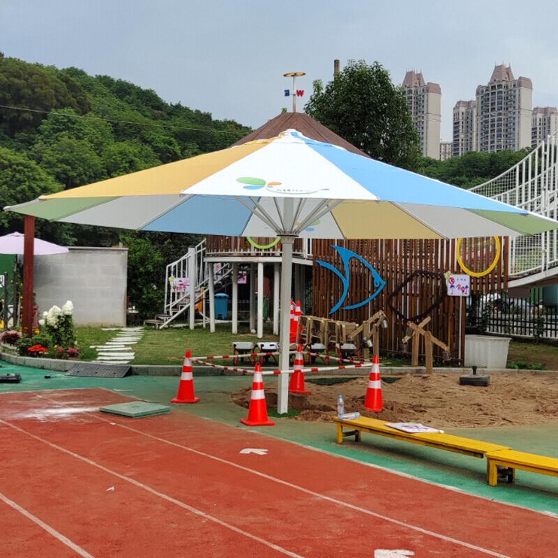 Outdoor Umbrella 6.7m Extra Large Empire Umbrella Beach Landscape Umbrella Middle Pillar with Light Courtyard Villa Square Awning Umbrella