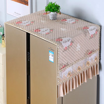 Refrigerator cover cloth single door double door non-slip storage bag microwave oven washing machine anti-dust and dust cloth covering towel