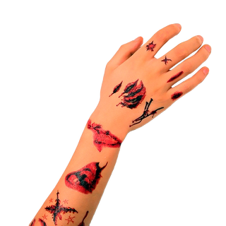 万圣节道具装扮主题派对用品拍照装饰品伤疤抓痕纹身贴纸配饰cos