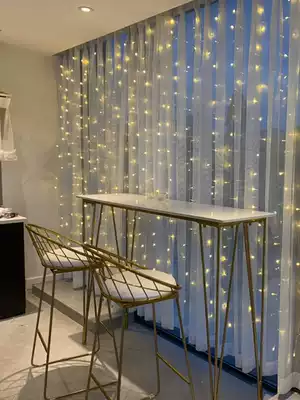 LED flashing lights curtain color lights remote control waterfall lights string background full Sky star lights ice strip lights Net red wedding decoration