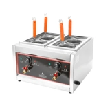 LC Четырех ямы варенованная печь для лапши Коммерческое рабочее столик Kanto вареный машина под бочкой электрический горячий острый горячий горшок с вареным овощным супом из риса